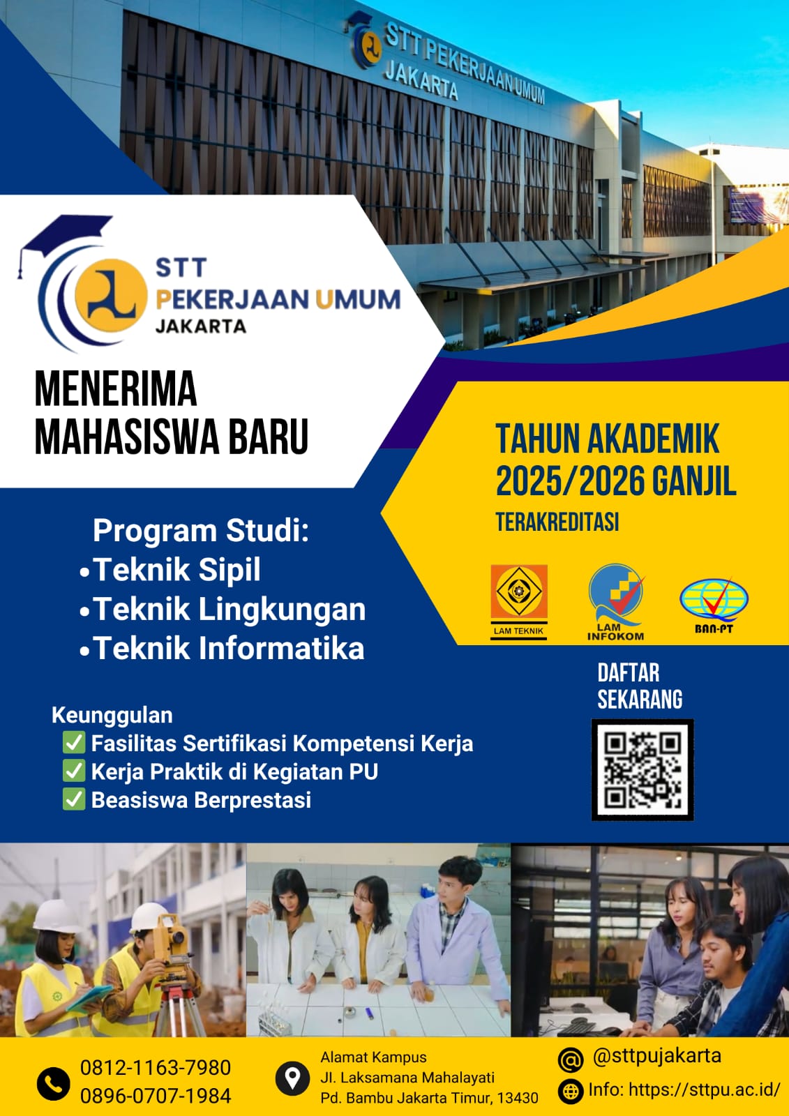 Penerimaan Mahasiswa Baru STT Pekerjaan Umum Jakarta