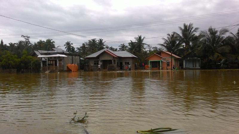 Sungai Kahayan Meluap, Warga Palangka Raya Kebanjiran