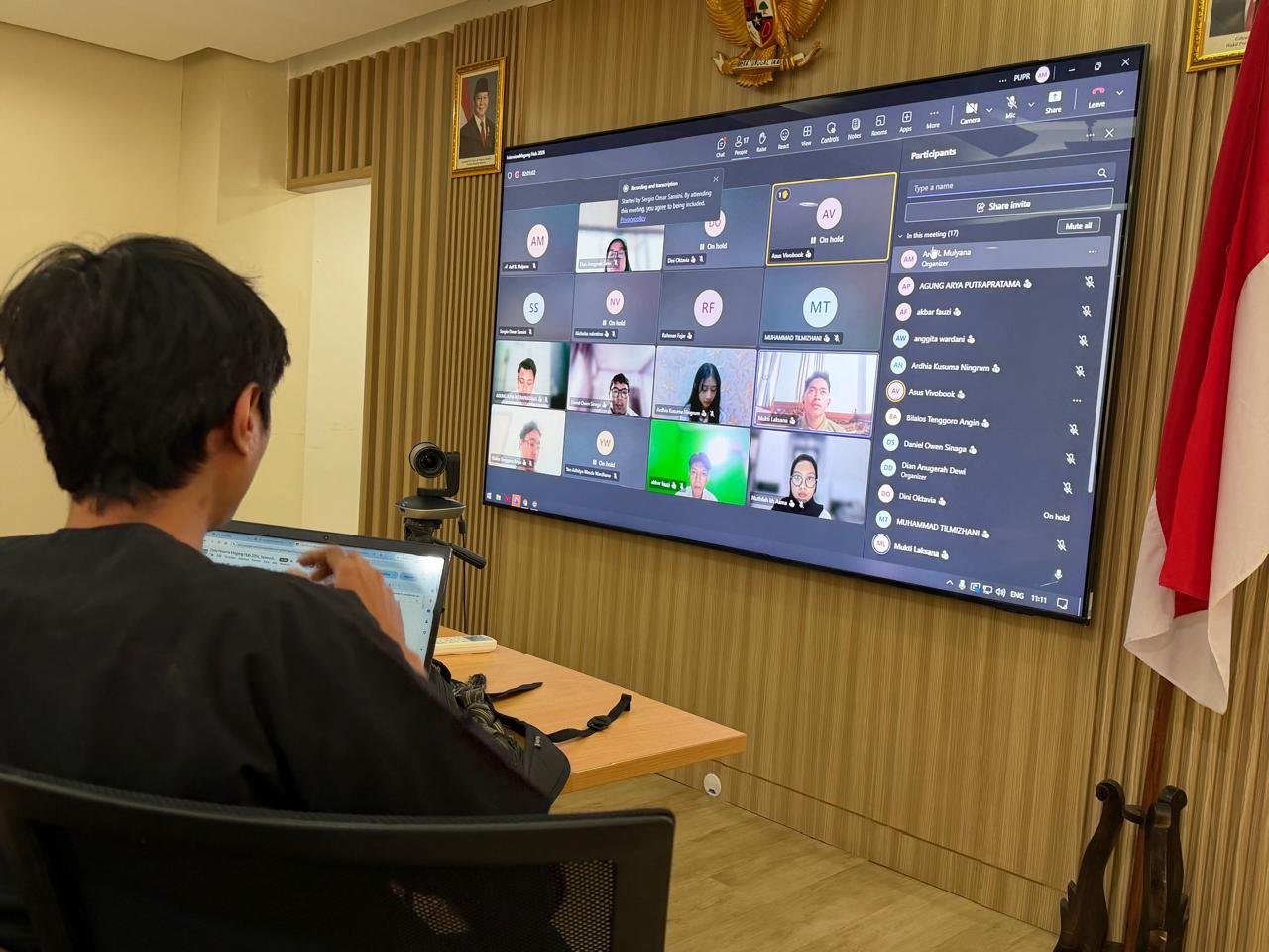 Sesi wawancara calon peserta program Magang Hub Balai Air Tanah