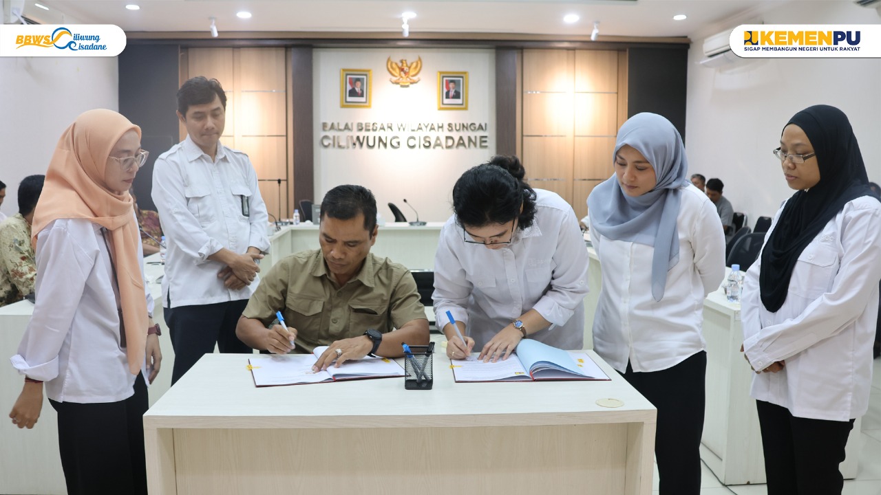 BBWS Ciliwung Cisadane Jalin Kerja Sama Pekerjaan Rehabilitasi dan Revitalisasi Infrastruktur Air