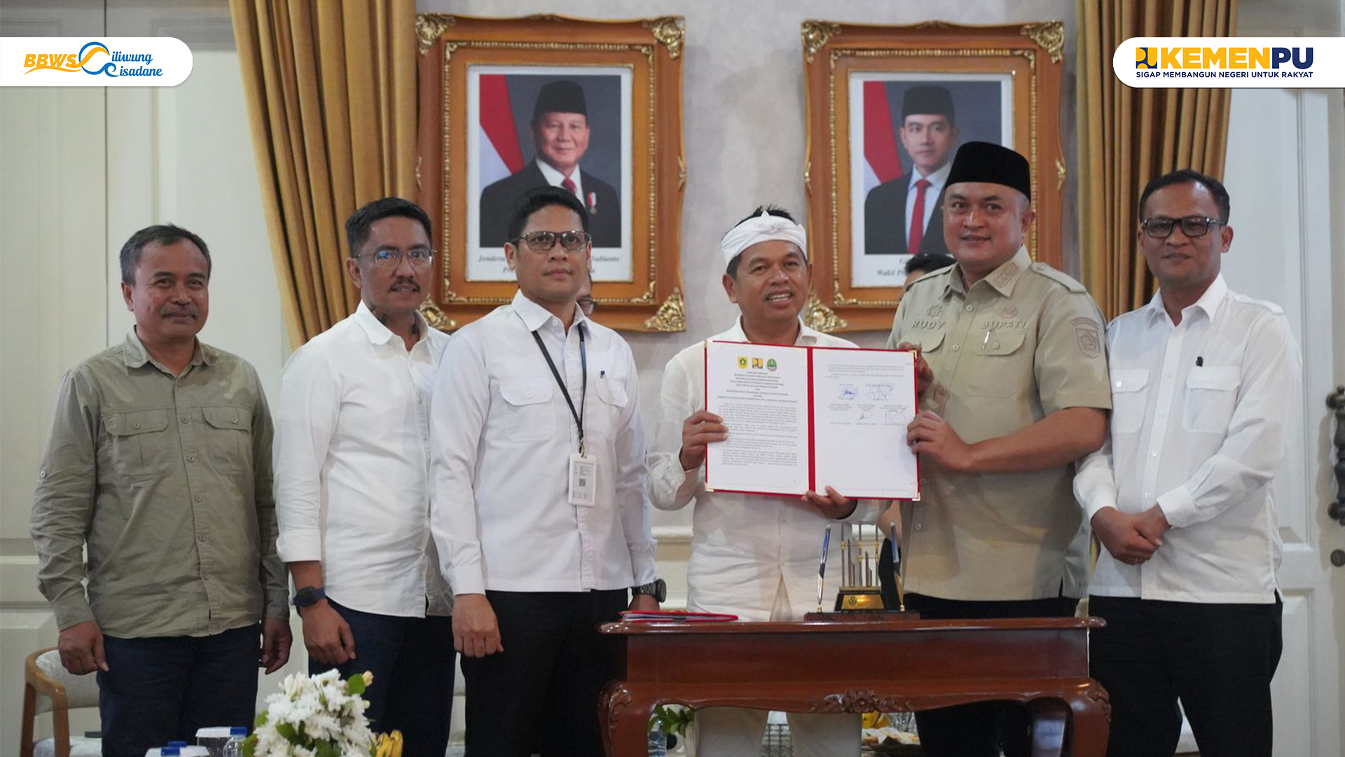 Penandatanganan Nota Kesepahaman (MoU) Penanganan Bencana Banjir dan Pengelolaan Sumber Day Air