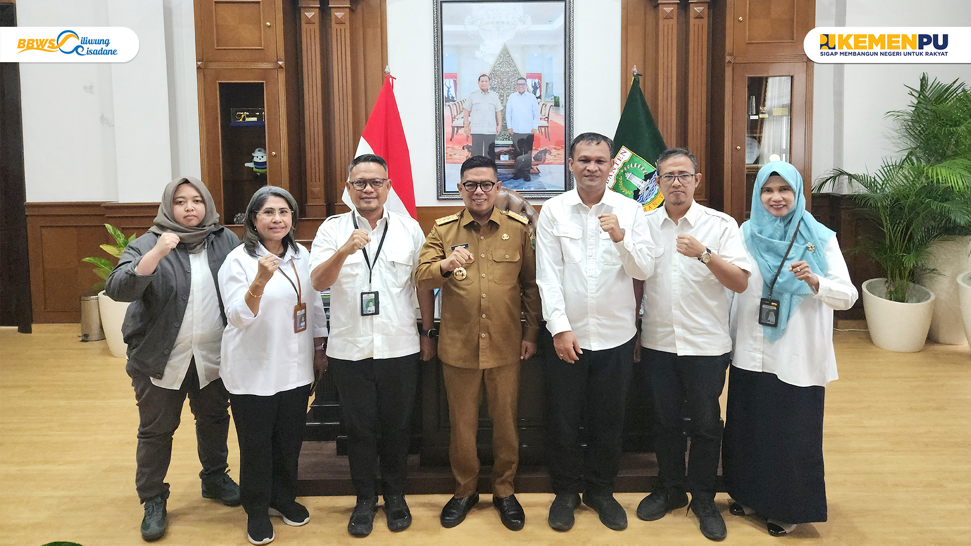 Kepala BBWS Ciliwung Cisadane beserta jajaran menghadiri Rapat Koordinasi (Rakor) Pembangunan Infrastruktur Pekerjaan Umum di Lingkungan UPT Kementerian PUPR Provinsi Banten