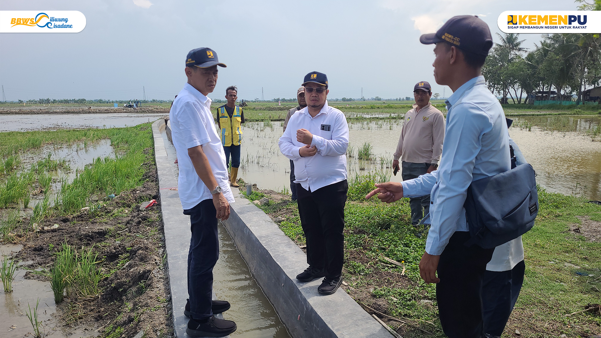 Monitoring dan Evaluasi di Desa Marga Mulya bersama Kepala Bidang OP SDA BBWSCC