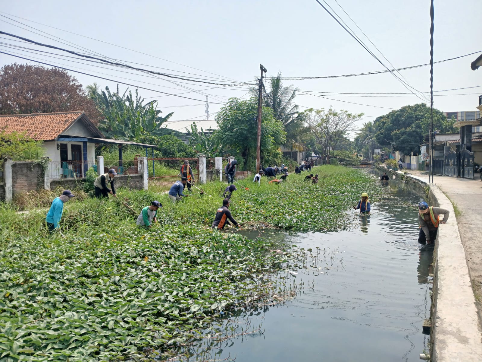 Jaga Kelancaran Pasokan Air, BBWS Ciliwung Cisadane Lakukan Pemeliharaan Rutin Saluran Irigasi Cisadane