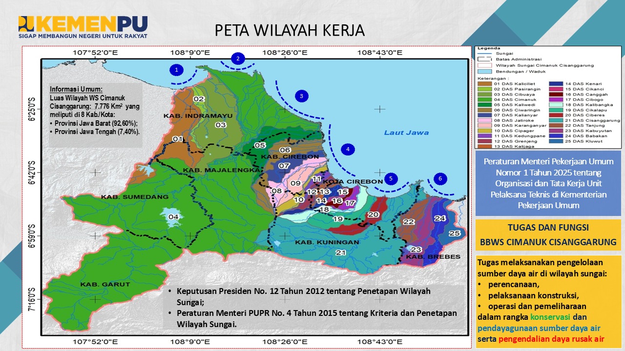 Peta Wilayah BBWS Cimanuk-Cisanggarung