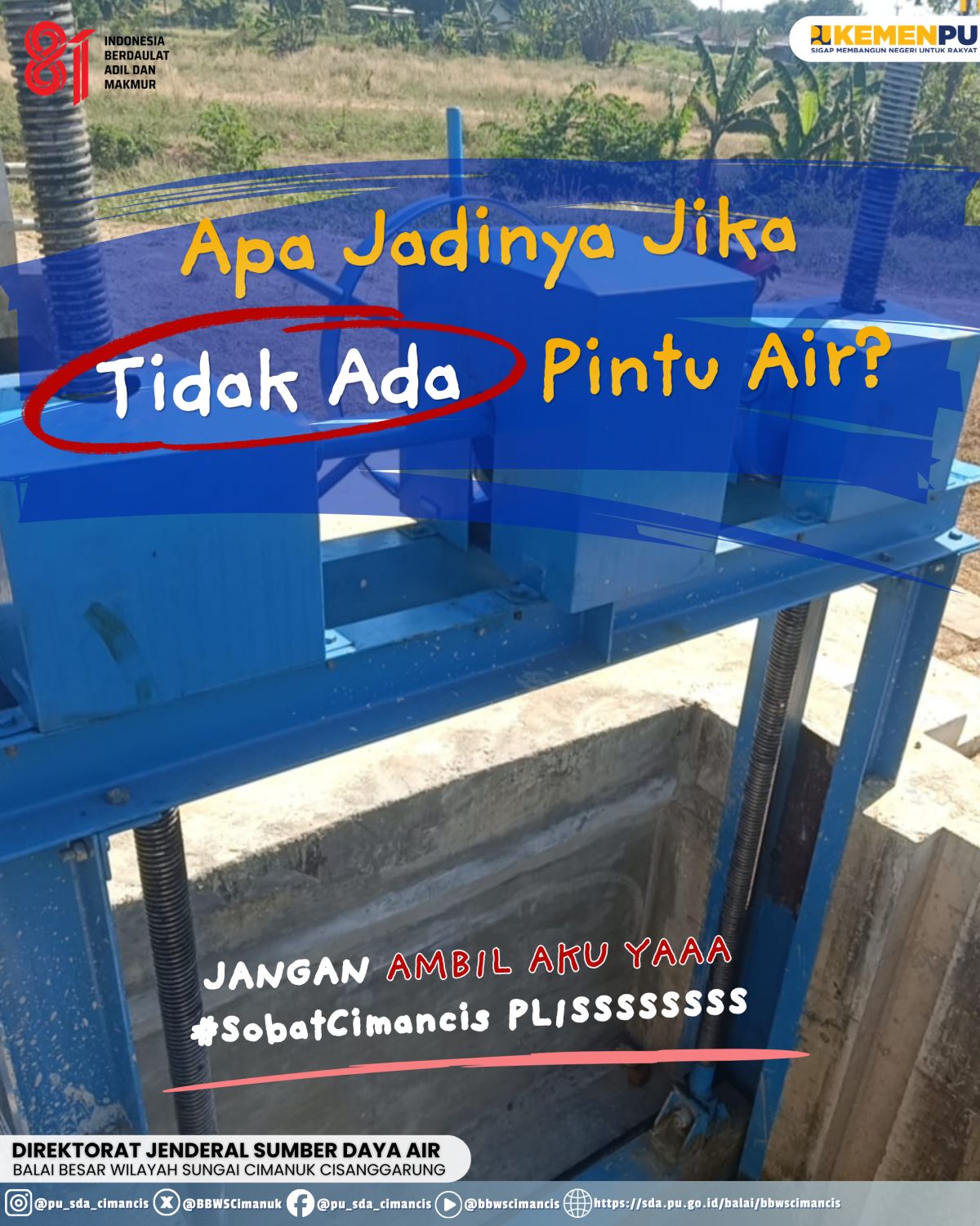 Pintu Air Irigasi Berperan Penting dalam Mendukung Pengaturan Distribusi Air Pertanian