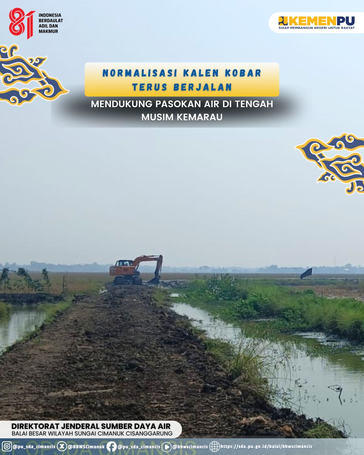 Normalisasi Saluran Irigasi Kalen Kobar Dukung Kelancaran Distribusi Air di Desa Tawangsari