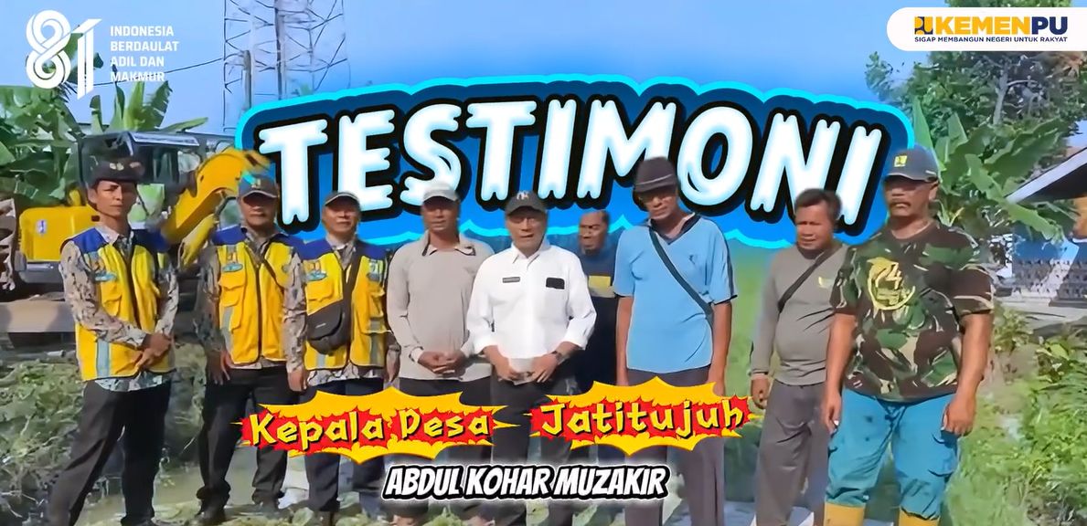Normalisasi Saluran Sekunder D.I. Kamun Tingkatkan Kapasitas Aliran Irigasi di Desa Jatitujuh