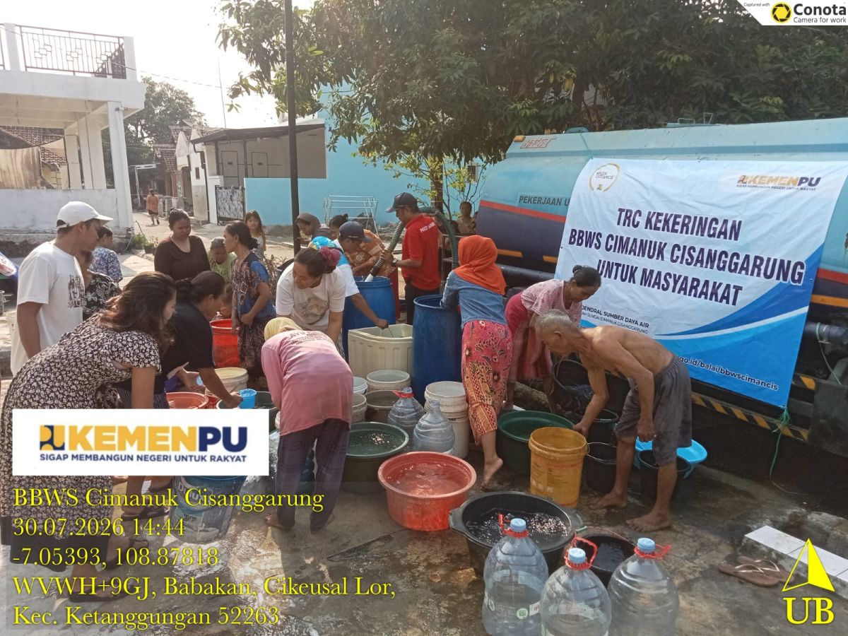 Distribusi Air Bersih Kembali Menjangkau Warga Desa Cikeusal Lor di Tengah Kemarau
