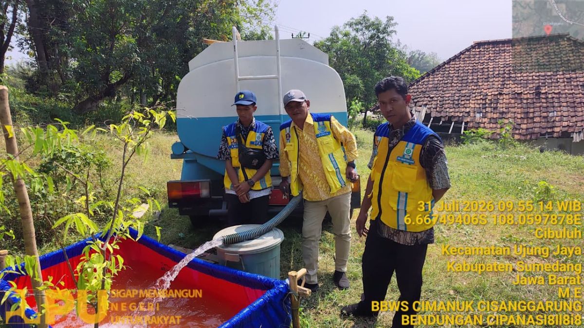 Distribusi Air Baku dari Bendungan Cipanas Kembali Menjangkau Warga Dusun Cipinang Pait