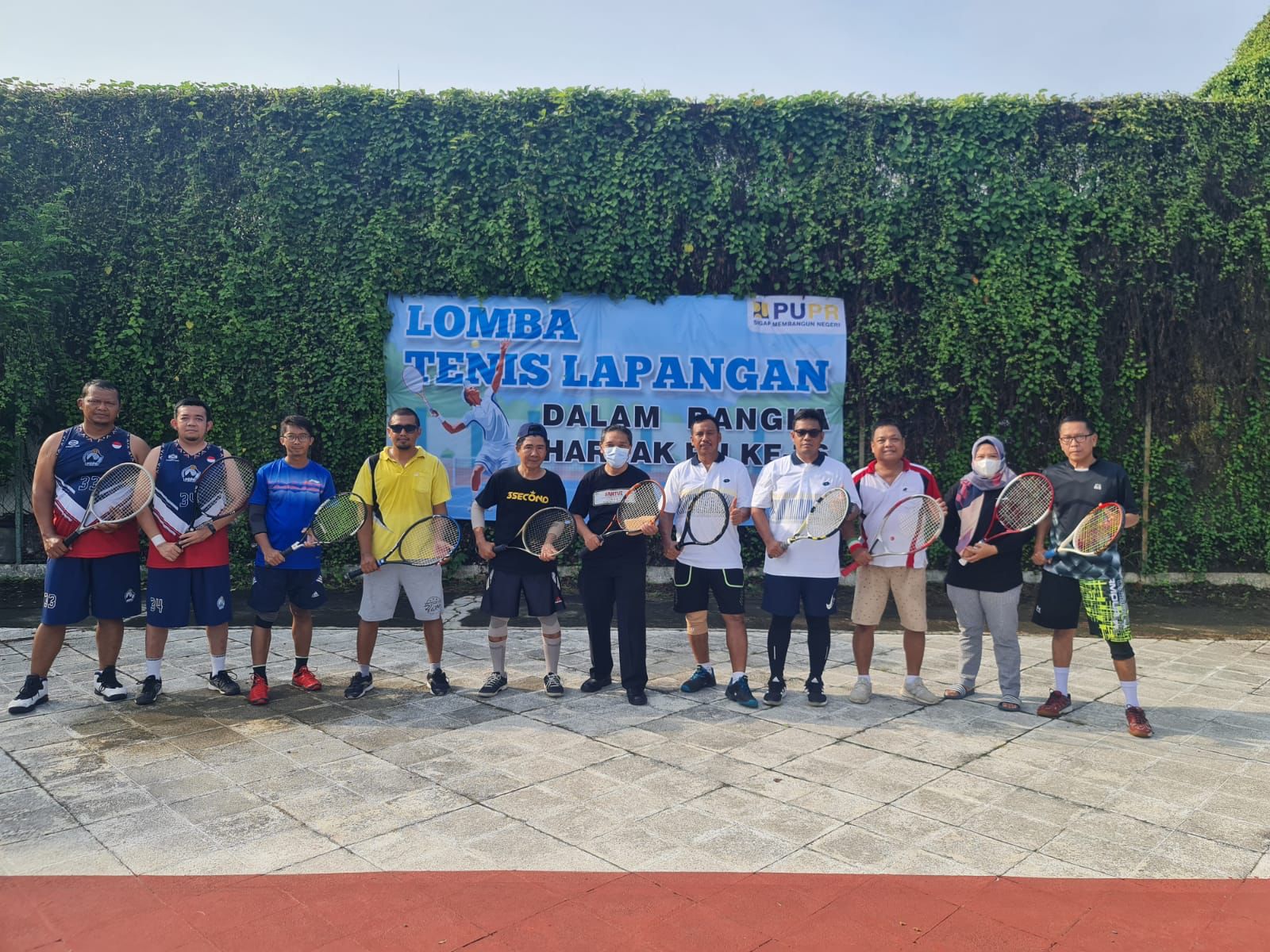 Tingkatkan Sportifitas, BBWS Cimanuk Cisanggarung Meriahkan Harbak PU Ke-76 Dengan Lomba Tenis Lapangan dan Memancing
