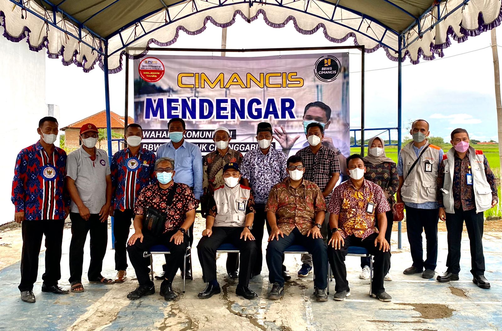 KEPALA DESA SE-KECAMATAN GUNUNG JATI KABUPATEN CIREBON, UCAPKAN TERIMAKASIH DIDENGARKAN OLEH KEPALA BBWS CIMANUK CISANGGARUNG