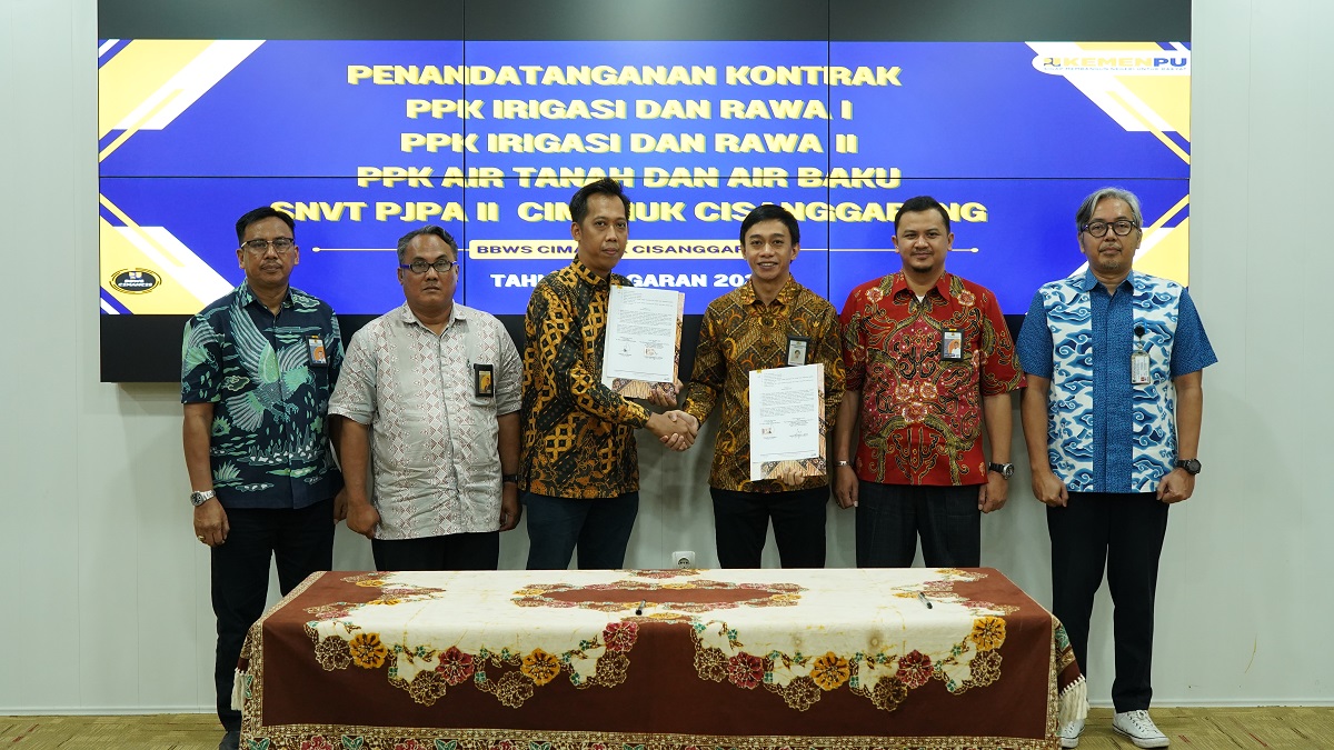 penandatanganan kontrak pjpa II cimanuk cisanggarung