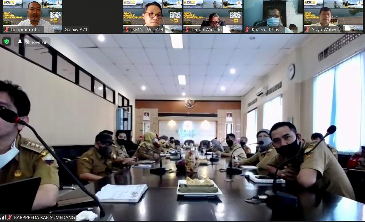 MONDAY MORNING MEETING (3M) BBWS CIMANUK CISANGGARUNG HADIRKAN BUPATI SUMEDANG BAHAS BENDUNGAN JATIGEDE