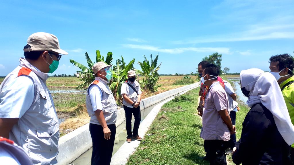 LOKASI P3TGAI DESA KREYO KECAMATAN KLANGENAN KABUPATEN CIREBON DIKUNJUNGI KEPALA BBWS CIMANUK CISANGGARUNG
