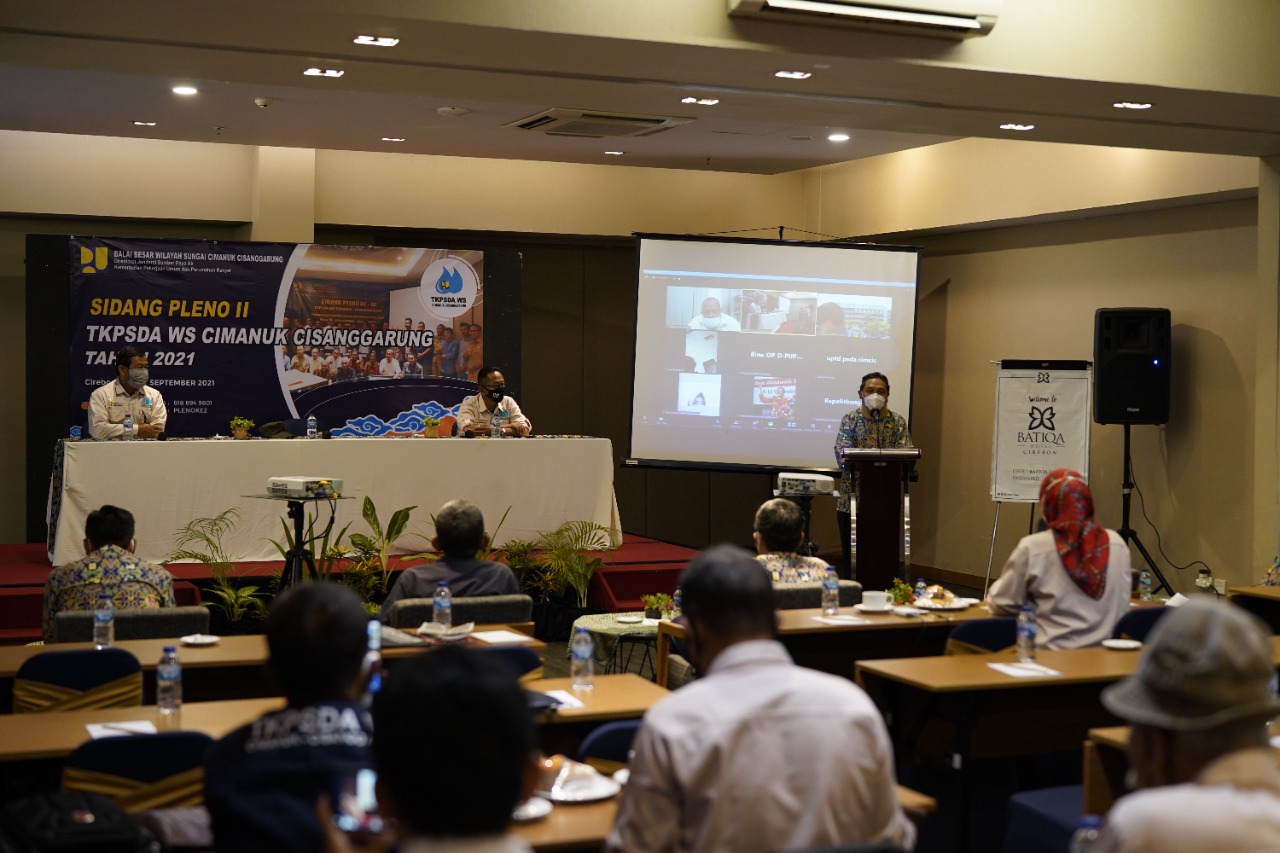 Sidang Pleno Ke- 2 TKPSDA Wilayah Sungai Cimanuk Cisanggarung Tahun 2021 Dihadiri Langsung Oleh Kepala BBWS Cimanuk Cisanggarung