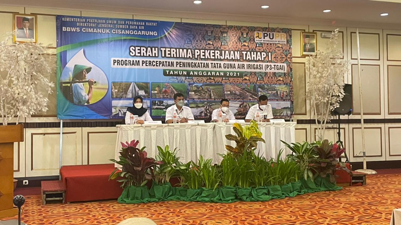 Dukung Peningkatan Produktivitas Pertanian, BBWS Cimanuk Cisanggarung Lakukan Serah Terima Pekerjaan P3-TGAI Tahap 1 Di Kabupaten Garut, sumedang, dan majalengka