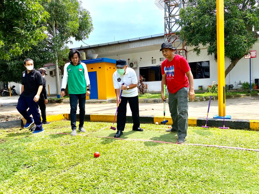 HARI KE-2 TAHUN 2022, BBWS CIMANUK CISANGGARUNG SELENGGARAKAN TURNAMEN GATE BALL ANTAR SATUAN KERJA