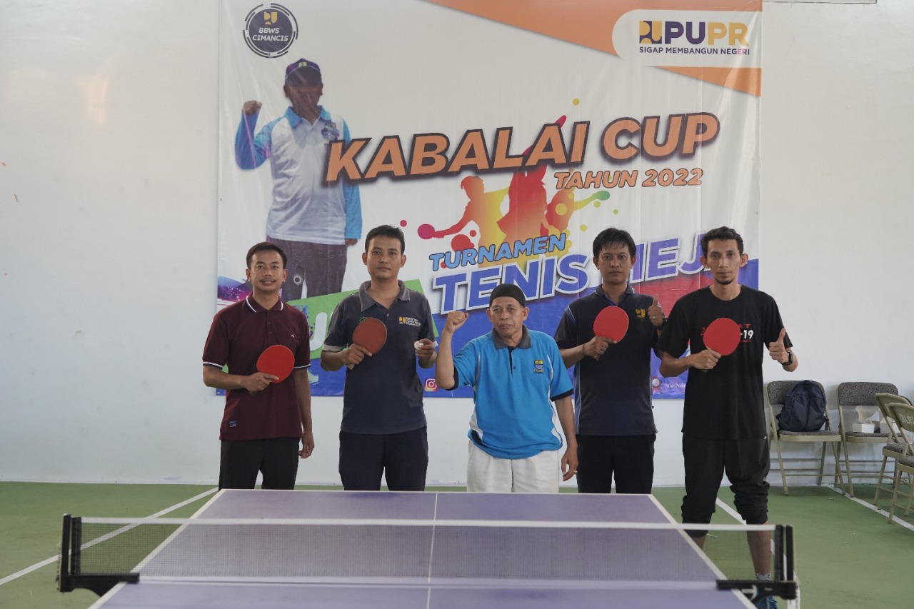 TINGKATKAN SPORTIFITAS, BBWS CIMANUK CISANGGARUNG SELENGGARAKAN TURNAMEN TENIS MEJA