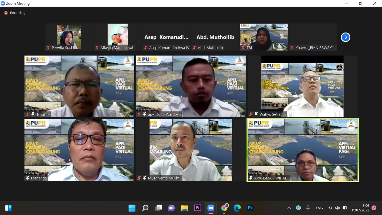 MASIH DALAM SUASANA IDUL ADHA, BBWS CIMANUK CISANGGARUNG TETAP KONSISTEN LAKSANAKAN APEL PAGI PEGAWAI 