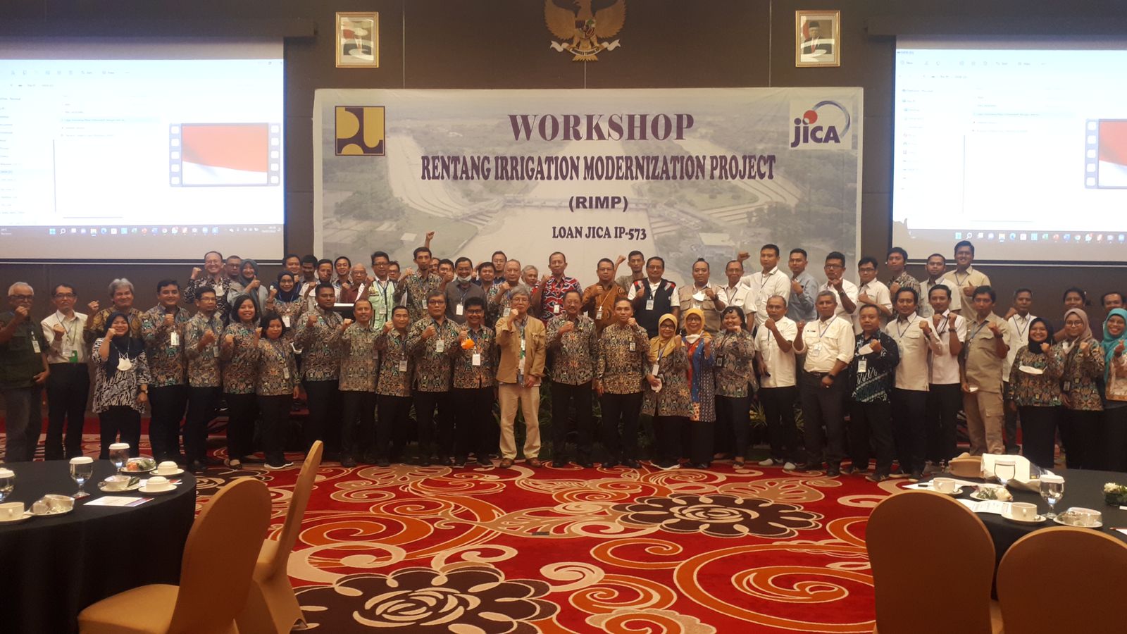Kepala BBWS Cimanuk Cisanggarung Dampingi Direktur Irigasi dan Rawa Hadir Langsung Dalam Acara Workshop RIMP Loan Jica ip-573