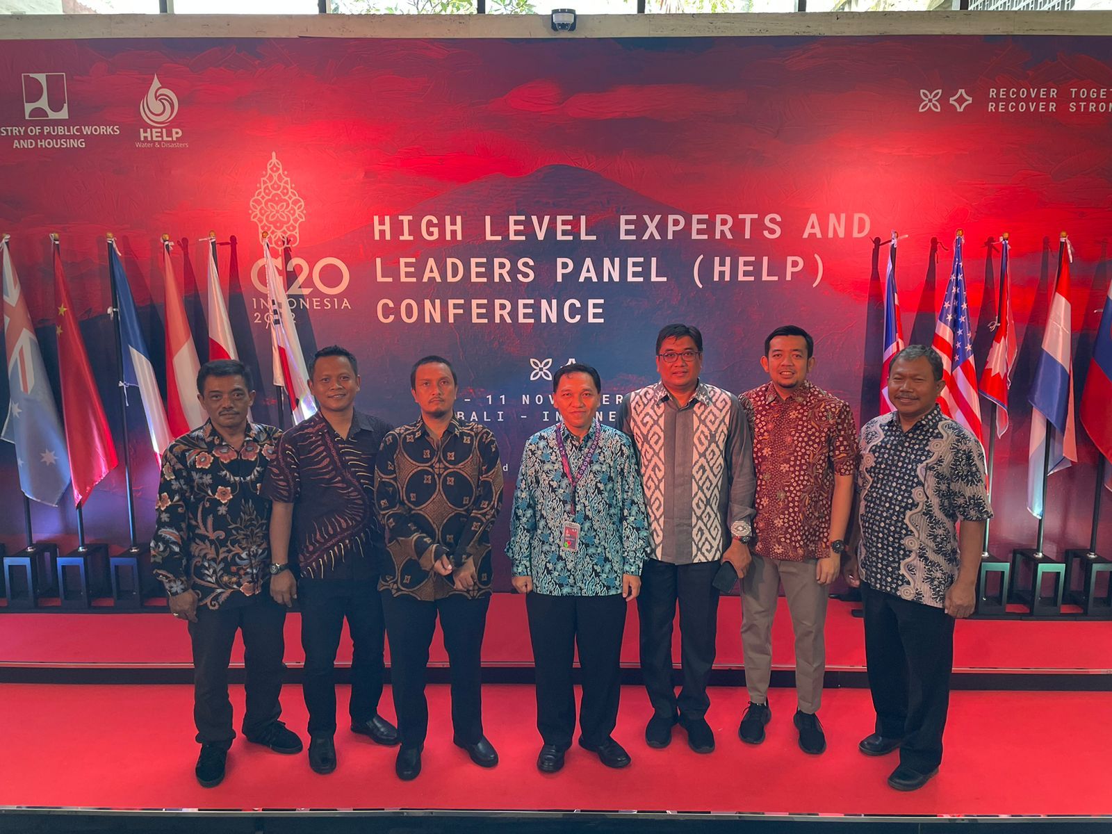 KEPALA BBWS CIMANUK CISANGGARUNG TURUT HADIRI ACARA G20 HIGH-LEVEL EXPERTS AND LEADERS PANEL (HELP) ON WATER AND DISASTERS SPECIAL EVENT 