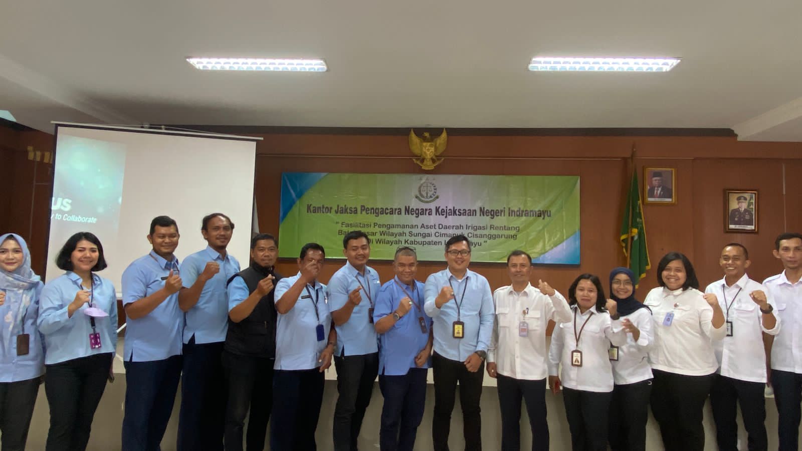 BBWS CIMANUK CISANGGARUNG LAKUKAN DISKUSI TERKAIT PENGAMANAN ASET DAERAH IRIGASI RENTANG DI INDRMAYU BERSAMA KEJAKSAAN NEGERI