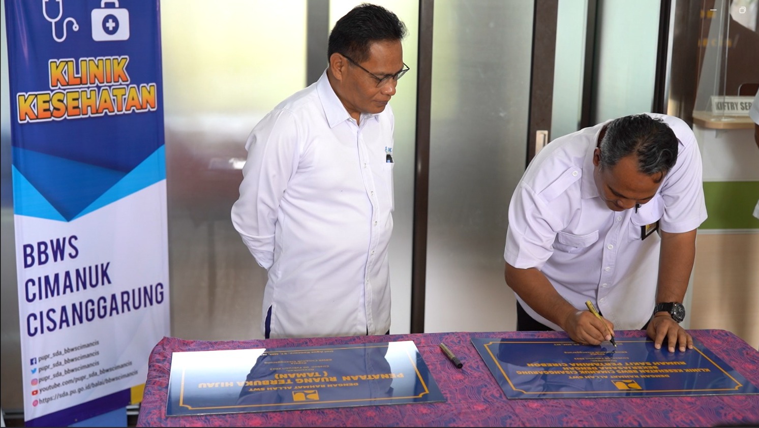 KEPALA BBWS CIMANUK CISANGGARUNG RESMIKAN KLINIK KESEHATAN, TINGKATKAN FASILITAS KESEHATAN DI LINGKUNGAN KERJA