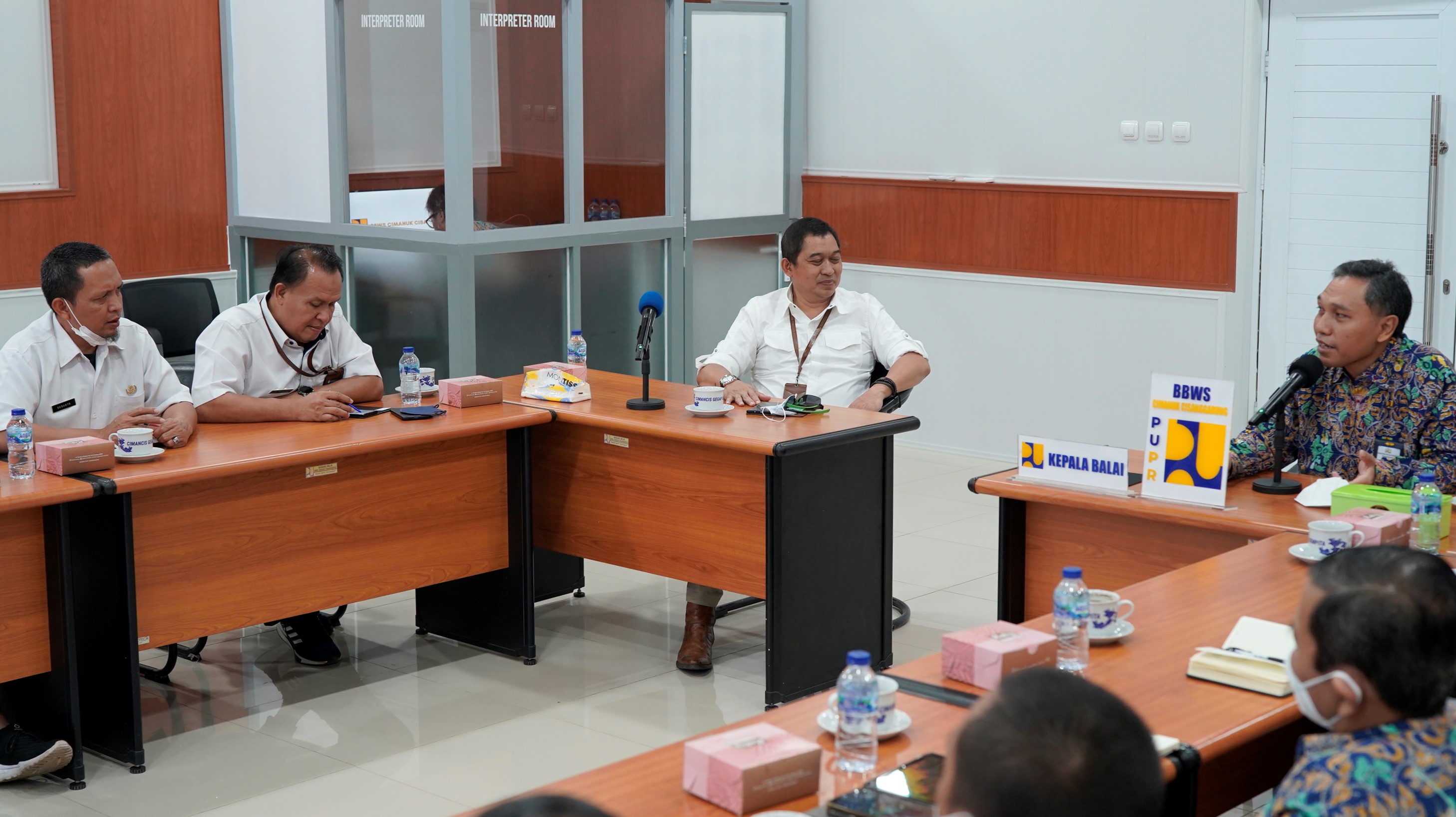 KEPALA BBWS CIMANUK CISANGGARUNG TERIMA AUDIENSI DINAS KELAUTAN DAN PERIKANAN PROVINSI JAWA BARAT