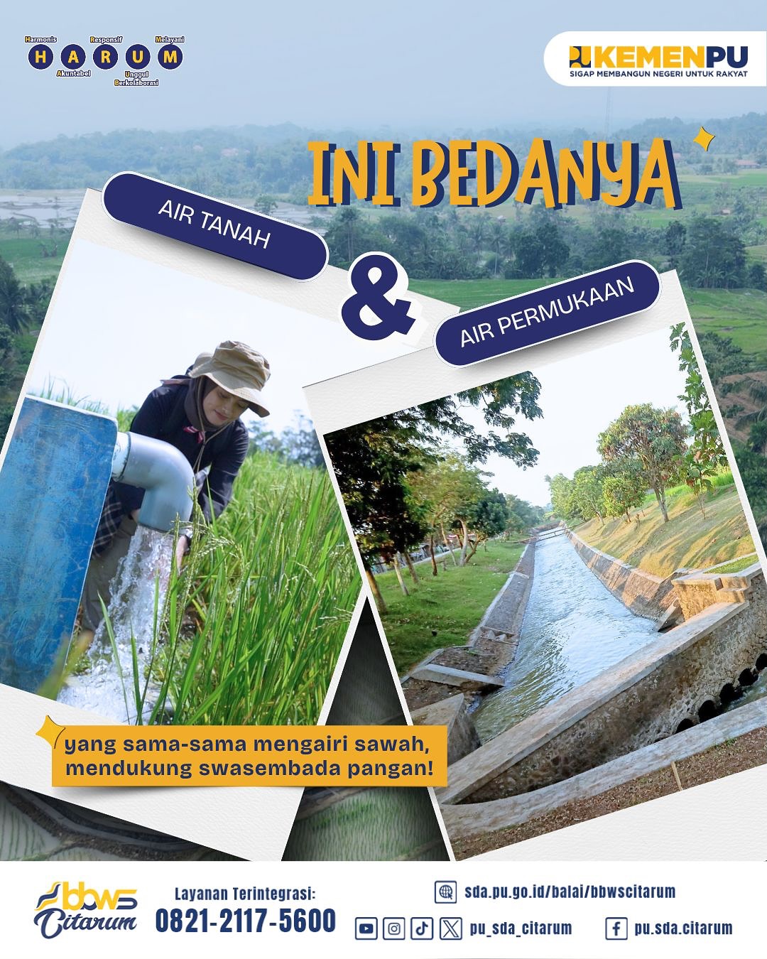Air Tanah dan Air Permukaan: Sama-sama Mengairi Sawah, Tapi Beda Cara!