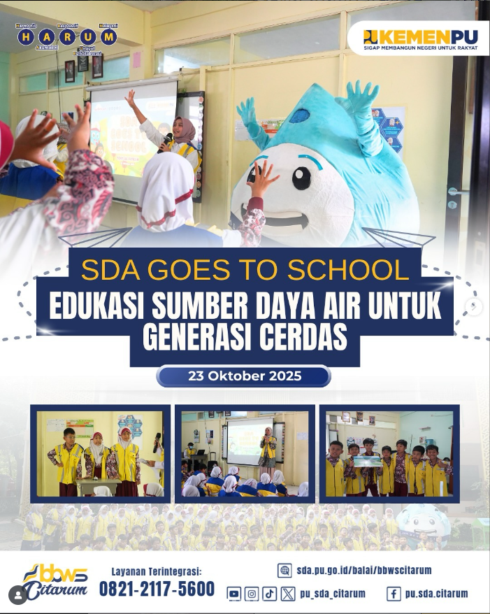 BBWS Citarum Laksanakan SDA Goes To School di SDIT Al Fitrah Bandung
