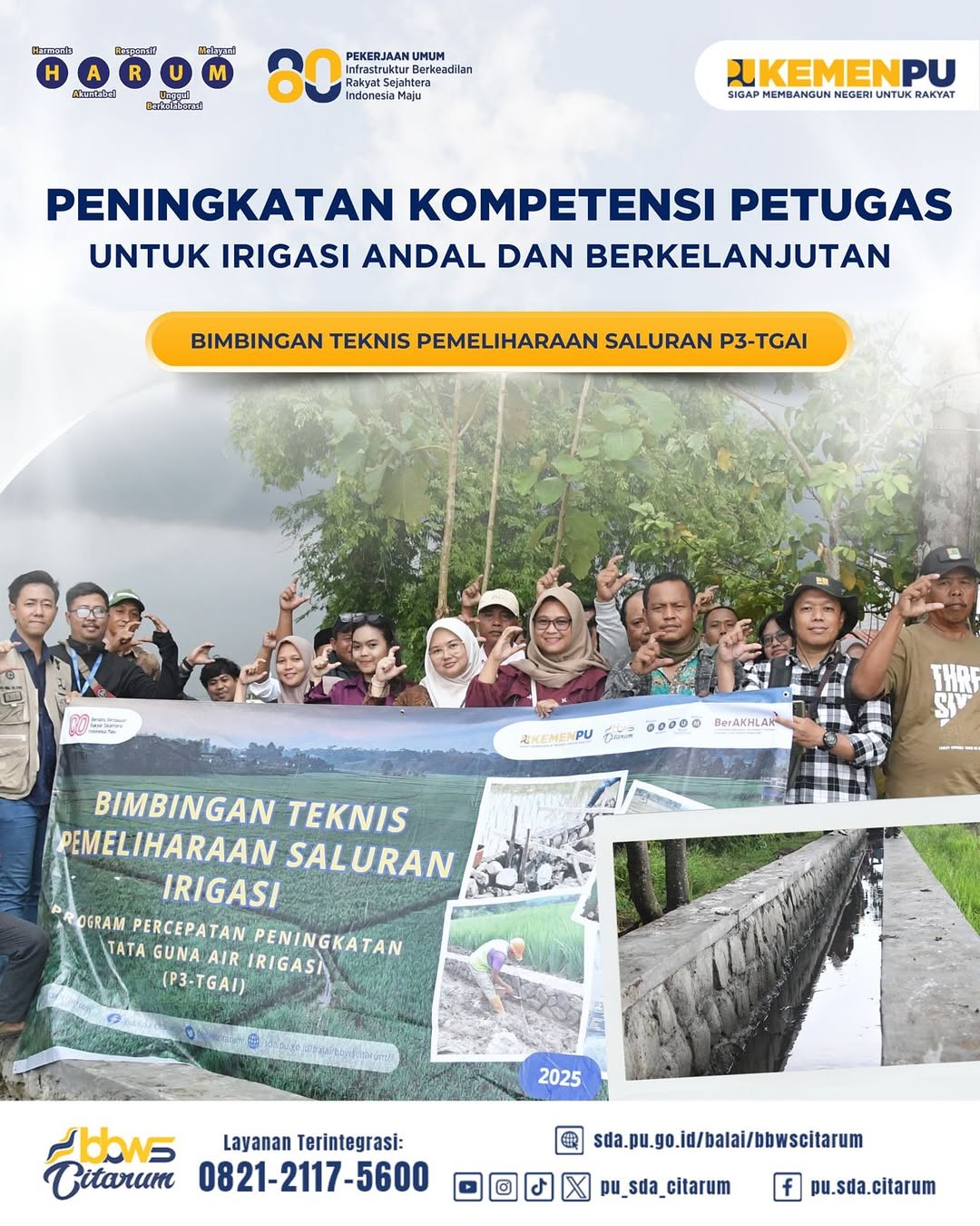 Bimbingan Teknis Pemeliharan Saluran Irigasi P3-TGAI