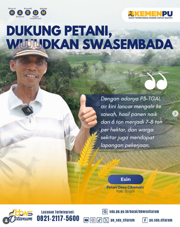 Dukung Petani Wujudkan Swasembada