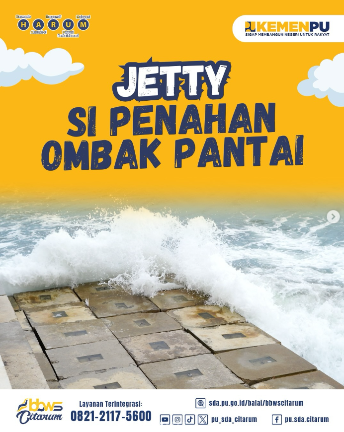Jetty Si Penahan Ombak Pantai
