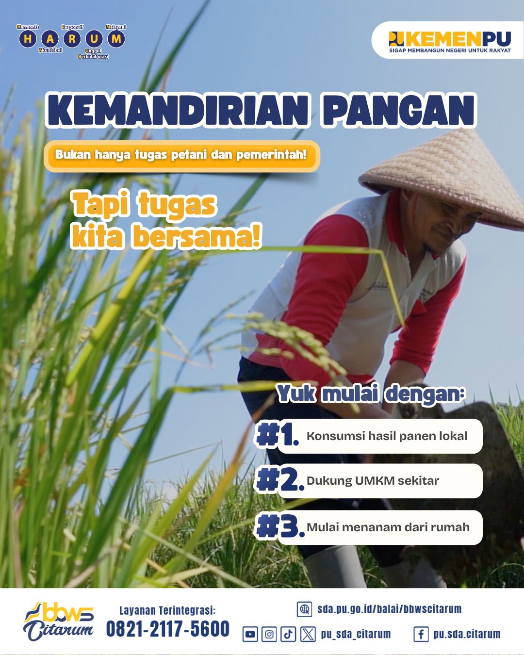 Kemandirian Pangan, Tugas Kita Bersama