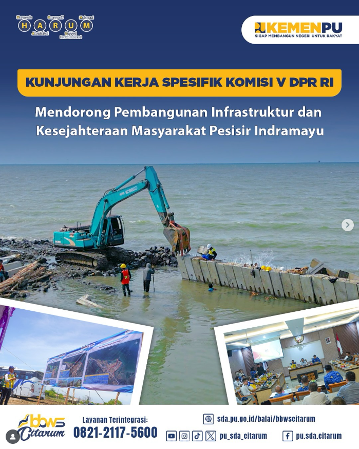 Komisi V DPR RI kunjungi progres penanganan banjir rob di Pantai Eretan