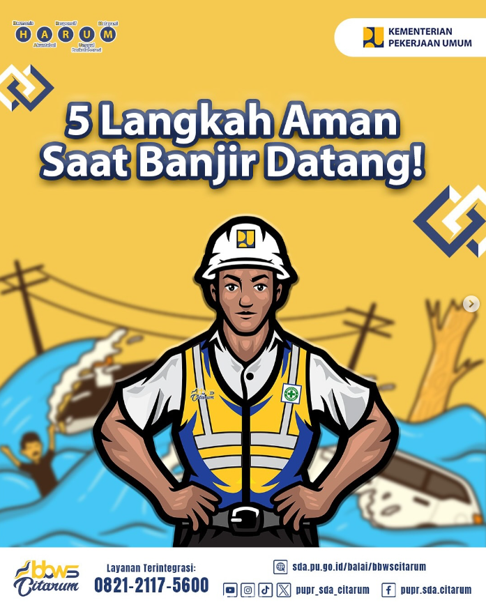 Langkah langkah saat banjir datang