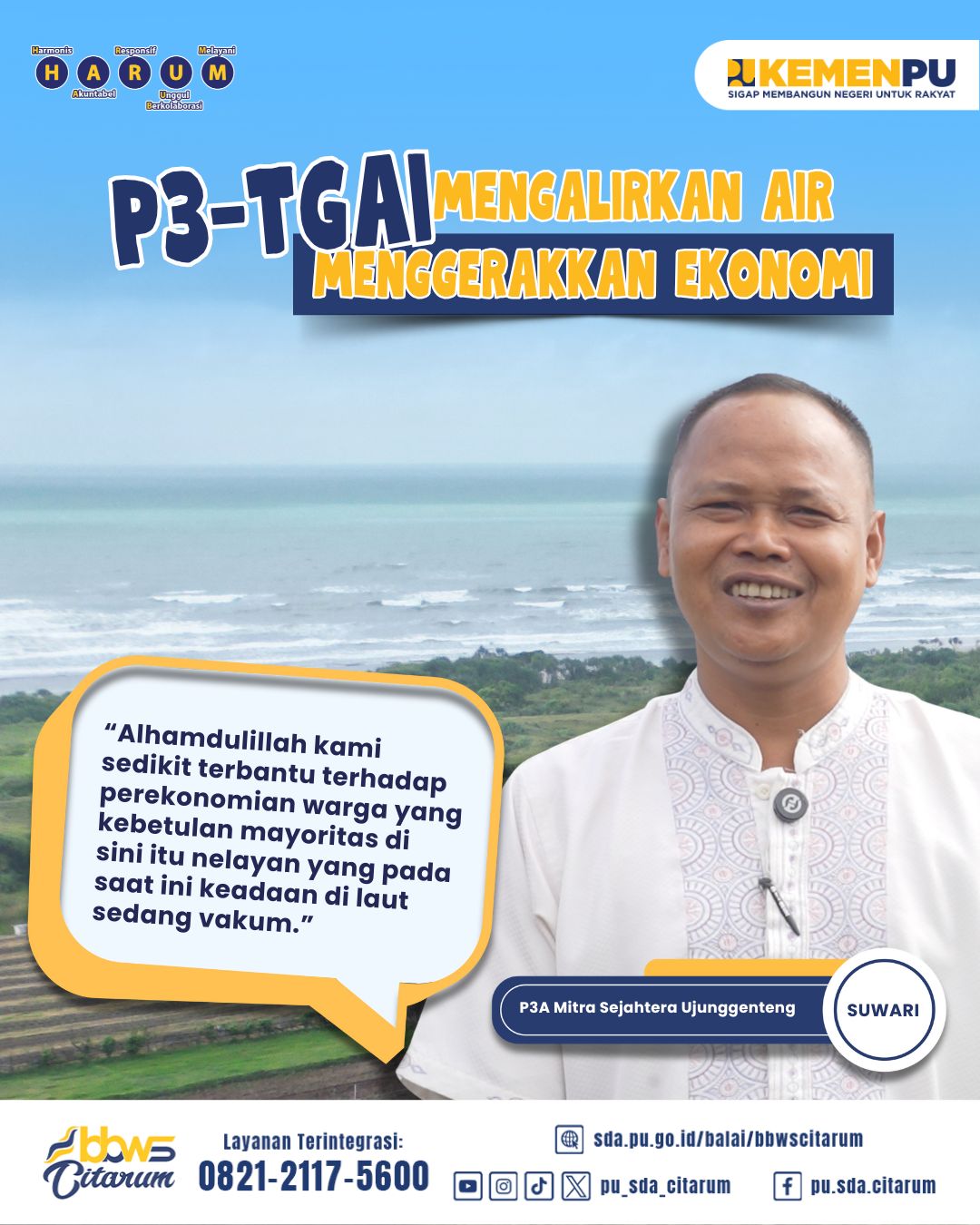 P3-TGAI Mengalirkan Air Menggerakkan Ekonomi