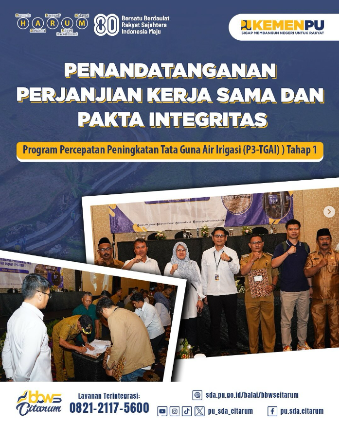 Penandatanganan Kerja Sama P3-TGAI