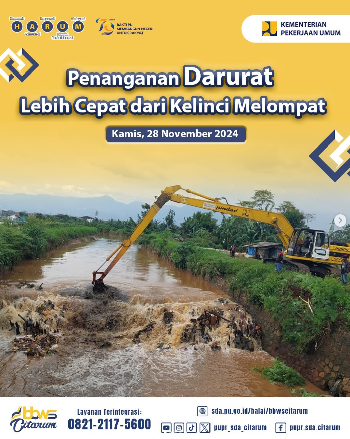 Penanganan Darurat Sungai Cidurian Kec. Buah Batu