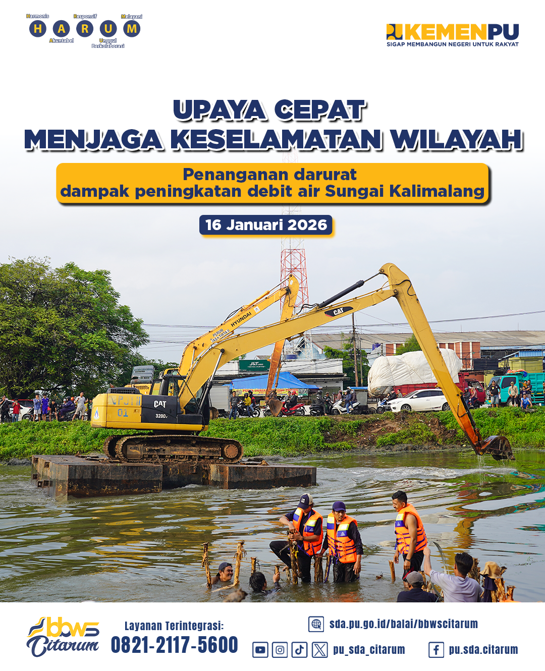 Penanganan Darurat Sungai Kalimalang