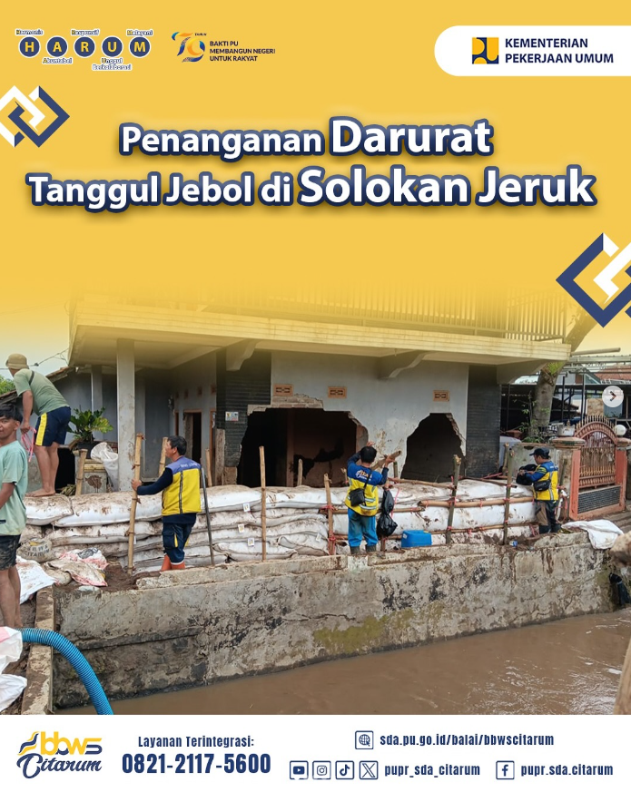 Penanganan Darurat Tanggul SUngai Sisunggalah