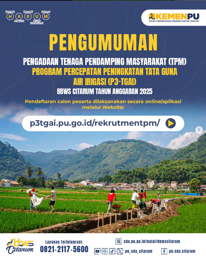 Pengumuman Pengadaan Tenaga Pendamping Masyarakat P3-TGAI
