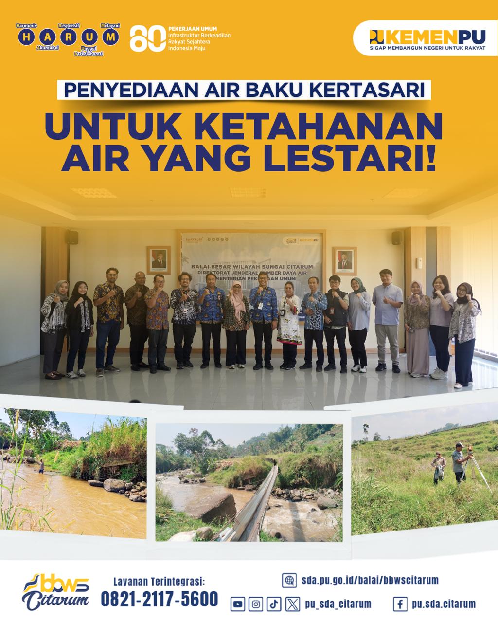 Penyediaan Air Baku Kertasari untuk Ketahanan Air yang Lestari!