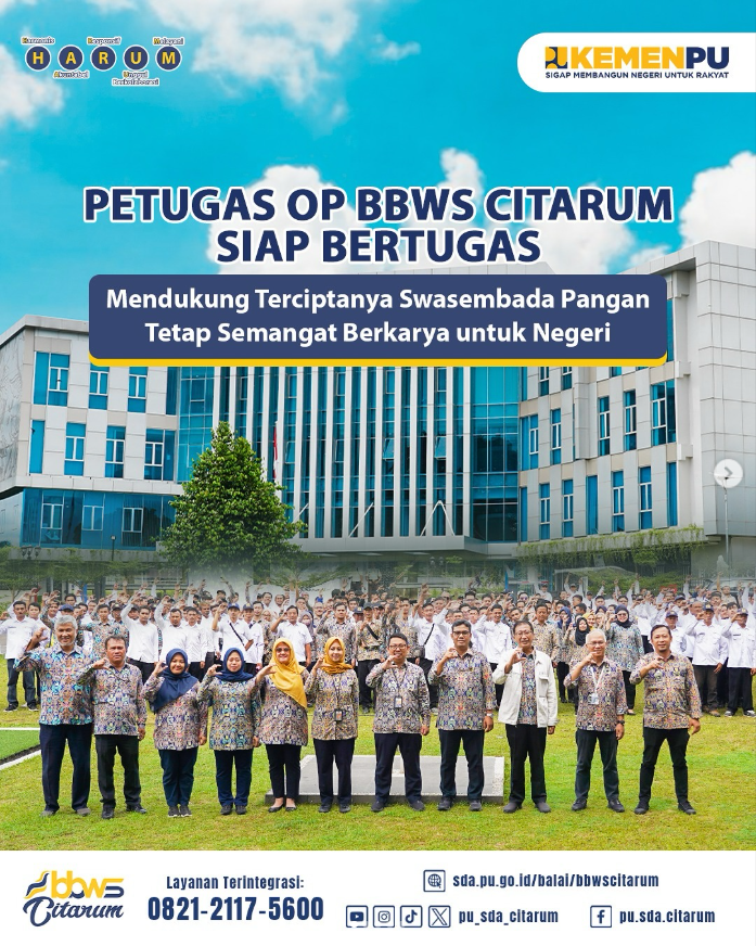 Petugas OP BBWS Citarum siap Bertugas