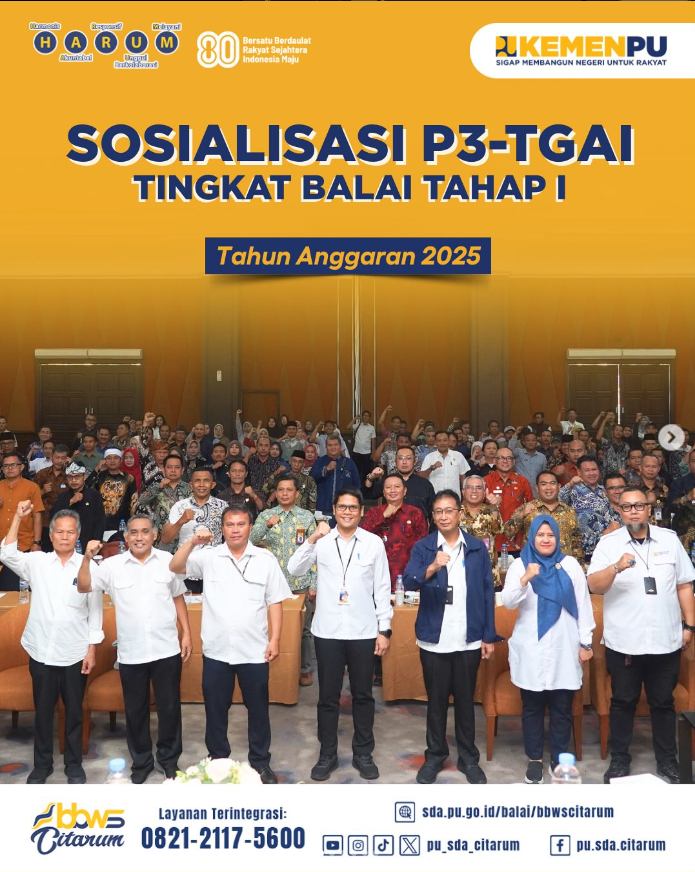 Sosialisasi Tingkat Balai P3-TGAI Tahap 1
