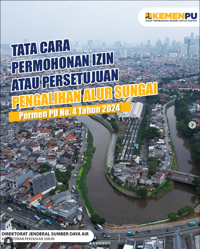 Tatacara Permohonan Izin atau Persetujuan Pengalihan Alur Sungai