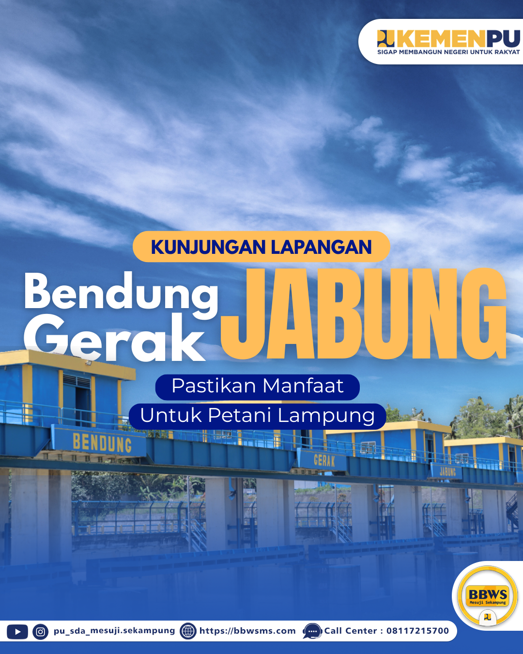 Kunjungan Lapangan Bendung Gerak Jabung: Pastikan Manfaat untuk Petani Lampung