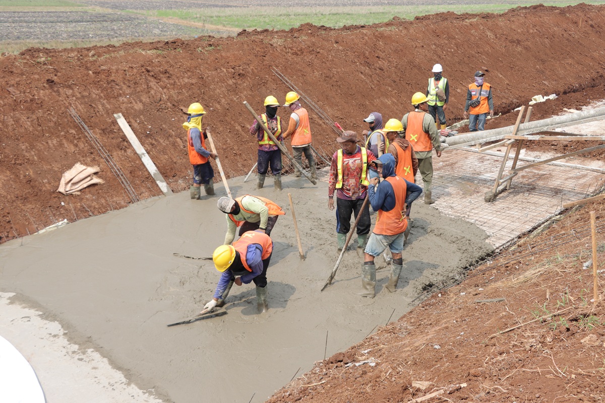 Kepala BBWS Mesuji Sekampung Tinjau Rehabilitasi Daerah Irigasi Jabung Kiri Lampung Timur