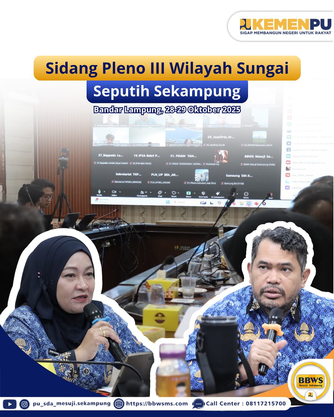 Sidang Pleno III Wilayah Sungai Seputih Sekampung